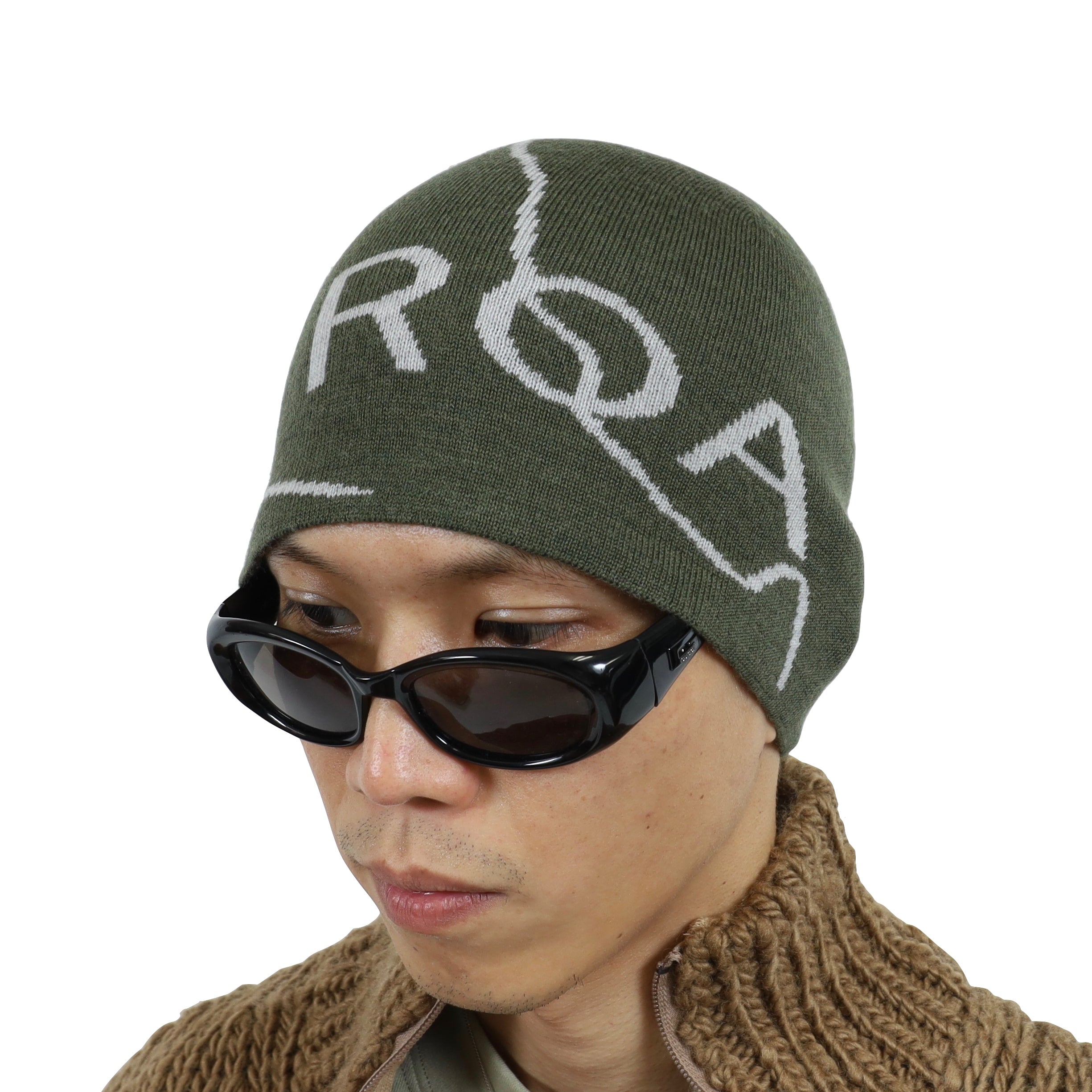ROA HIKING Logo Beanie BEIGE ロア ニット帽 全日本送料無料 - 帽子