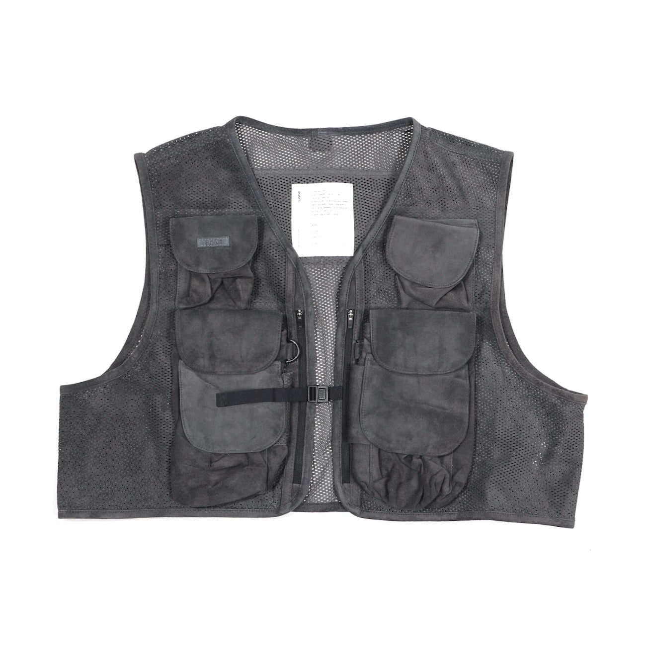 【INNAT】SUEDE MESH VEST