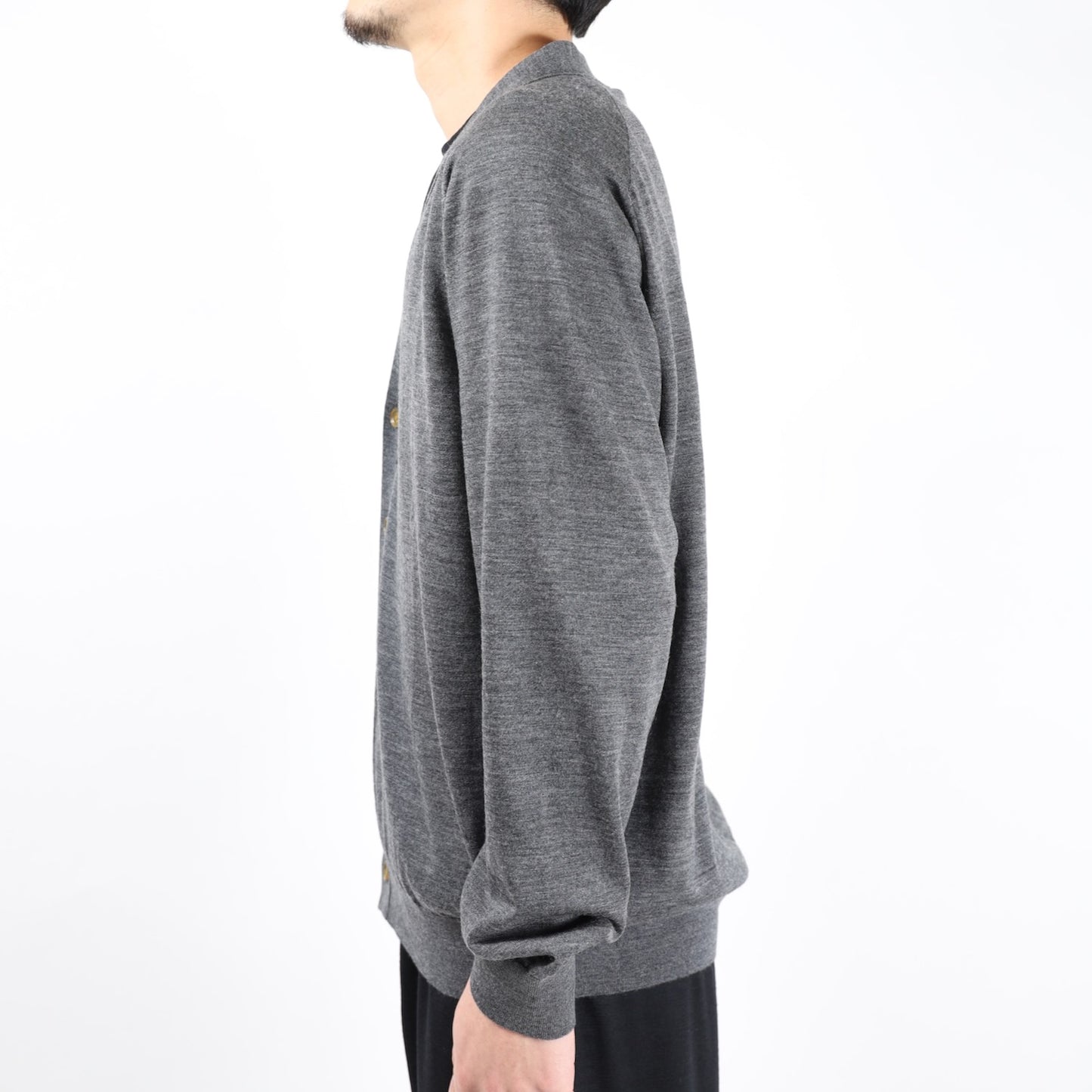 【UMEDA】16GG Wool V-neck Cardigan